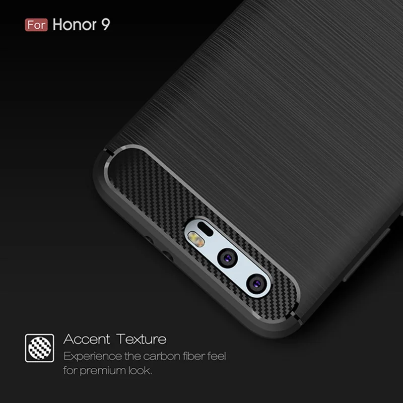2017 New Arrival Carbon Fiber Tpu case For Huawei Honor 9 soft cover