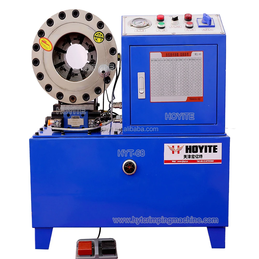 up to 2inch brake pipe ce iso dx68 hose crimping machine 220v