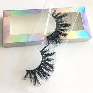 FDshine 25mm eyelashes custom boxes wholesale full strip 3d mink lashes