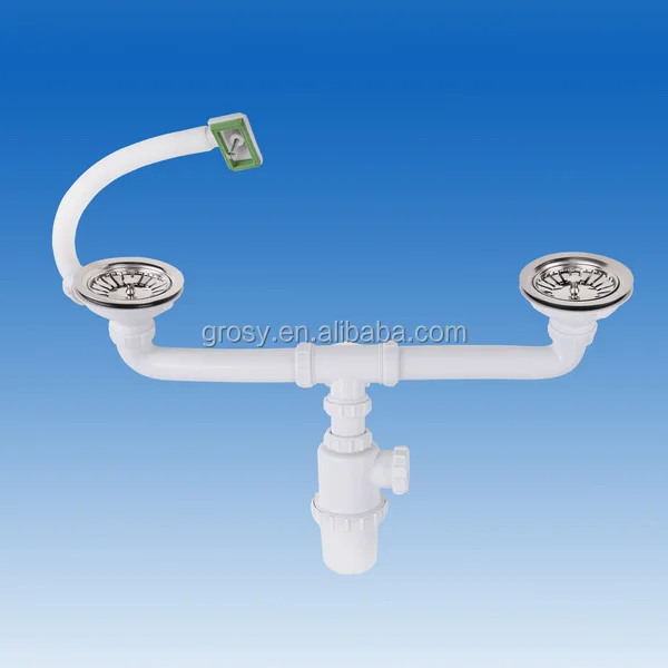 
Plastic kitchen sink strainer with stainless steel drainer 