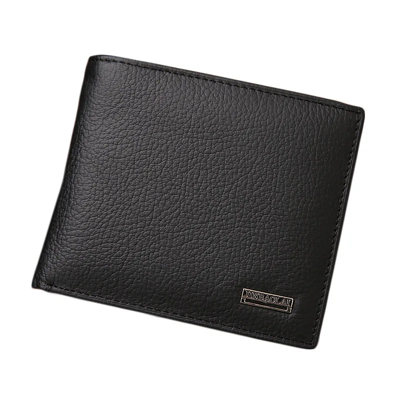 

Wholesale Jinbaolai Brand Men Short Genuine Leather Cardholder Wallet