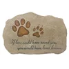 Resin Pet Memorial Stone Marker for Dog For Outdoor Garden Backyard Lawn Pet Grave Headstone Tombstone