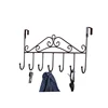 Metal welded wired towel hook wall mount rack for home