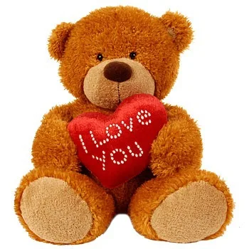 peluche ours coeur
