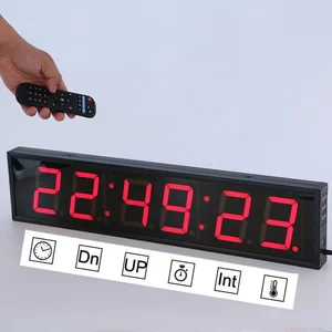 Image of Whole Sale Wall Mounted Red 4" Digit LED Countdown Timer Clock