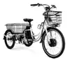 Multi-purpose Aluminum Alloy Bicycle Beach Cruiser Pedal Assistant Electric Tricycle Cargo Bikes From China Manufacture