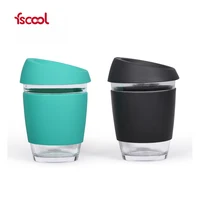 

Fscool Factory New Products Cheap Wholesale Custom Silicone Glass Coffee Cup