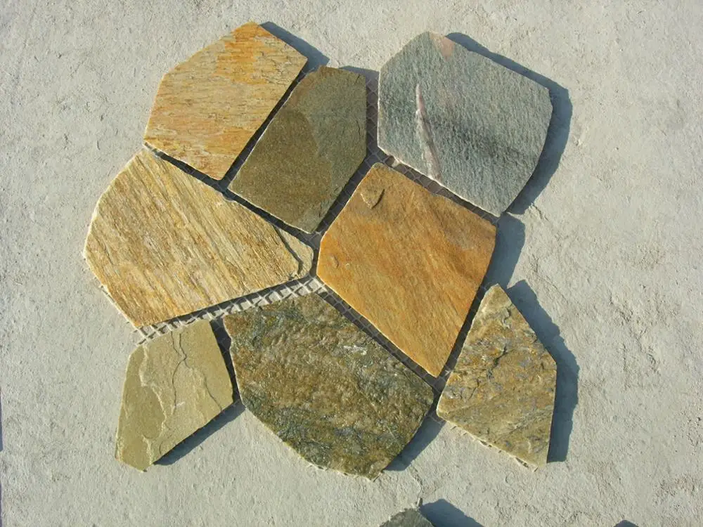 Cheap Price Natural Rusty Slate Stone Flagstone Brick Tiles