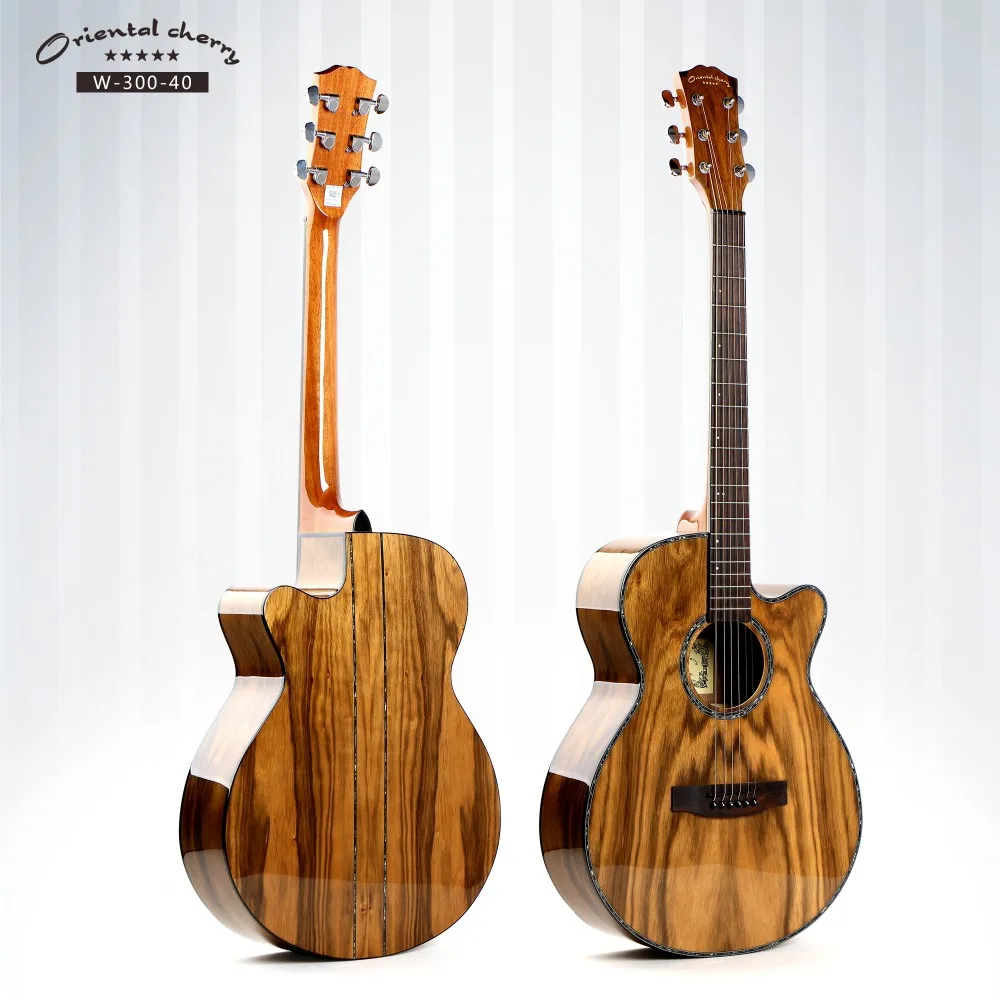 

40 inch guitar acoustic electric guitar with cheap price, Natural