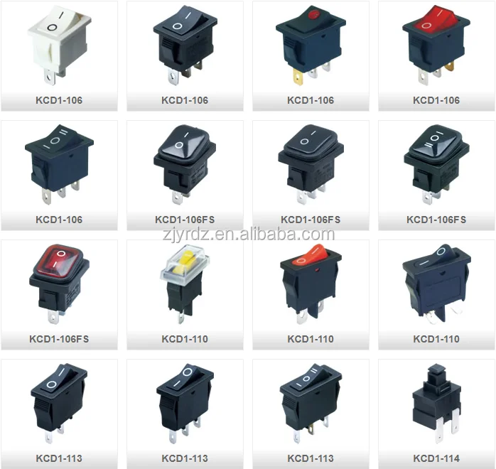 M20 Round Rocker Switch With 12V LED Blue Button 10A