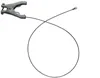 Bonding clamp assembly with stainless steel polyurethane safety cable