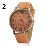 

watch 2017 luxury hot seller PU leather strap wrist watch ladies wood watches men