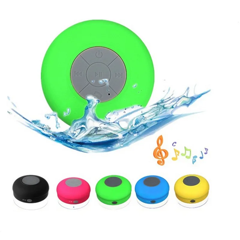 Wireless bluetooth speaker portable suction cup wireless shower speaker