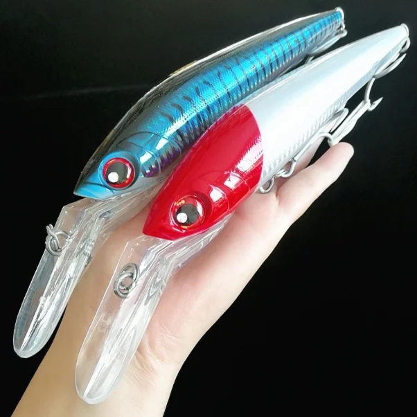 Noeby deep diving fish lures sinking big minnow thru wire construction fishing seawater lures long cast lure hard plastic bait