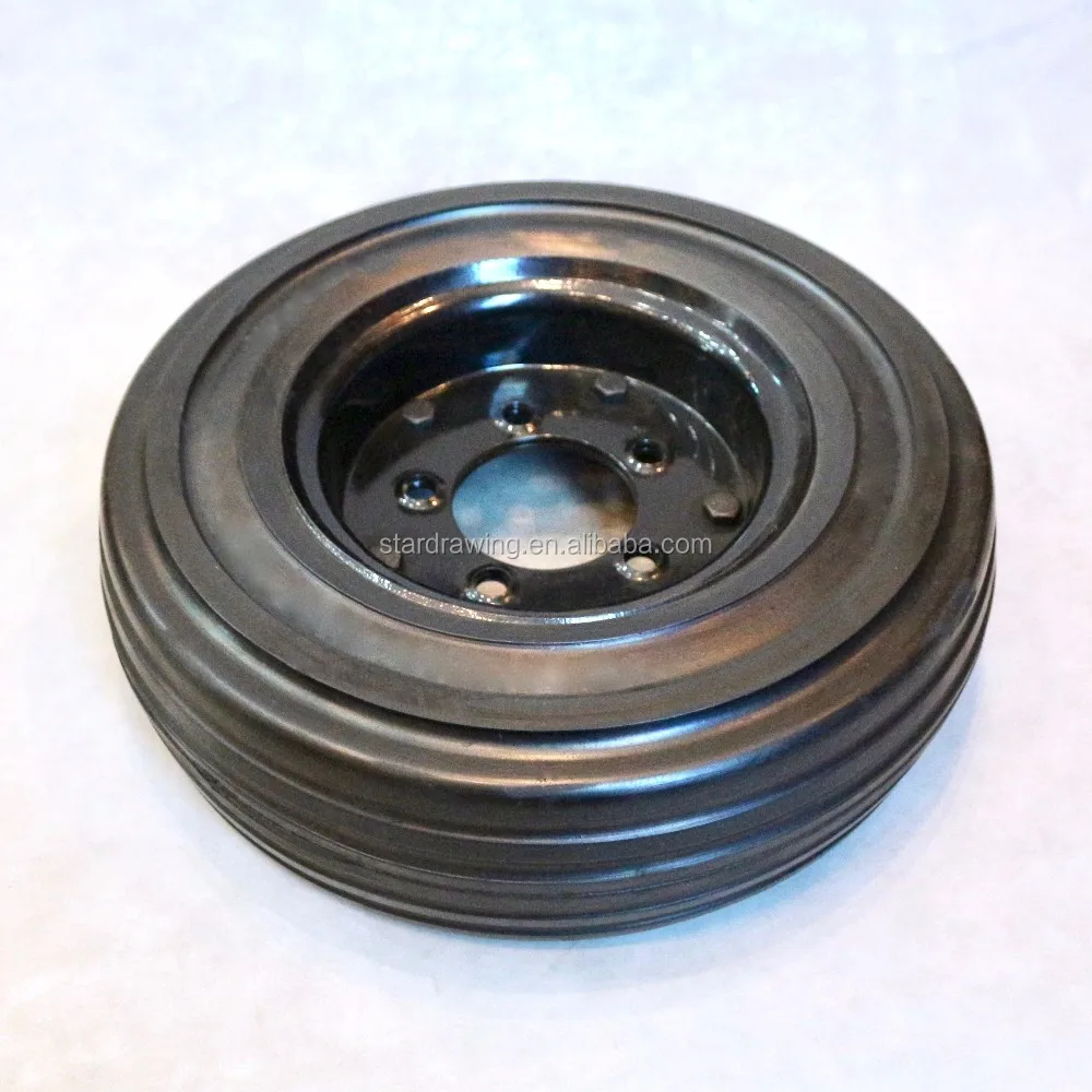 Ss 1500 Kg Load Capacity 16 Inch Heavy Duty Solid Rubber Tractor Wheel