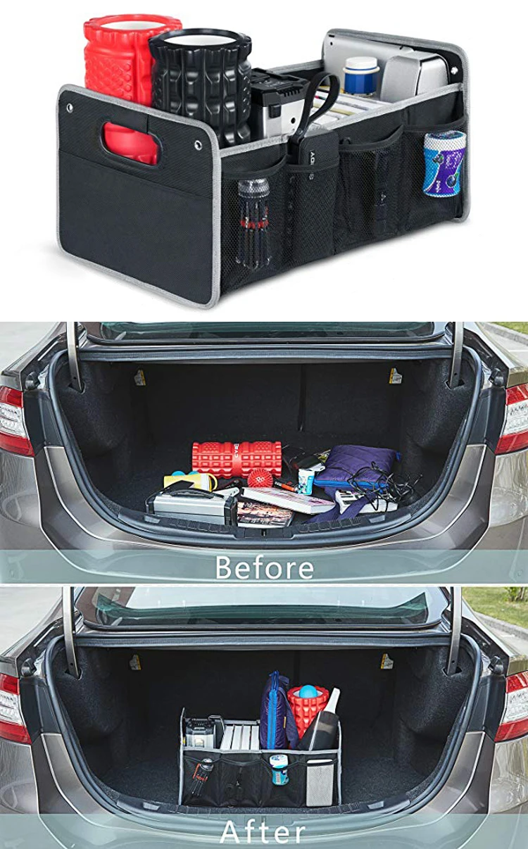 Cheap Price Easy Collapsible Car Boot Organizer Storage Box For Auto