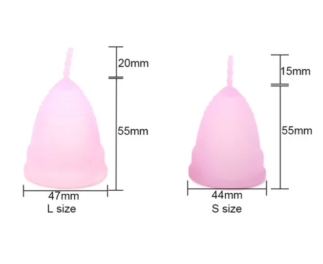 

100% Medical Silicone M/L Size Medical Silicone Eco Lady Copa Menstrual Menstrual Cup For Women Period, Custom