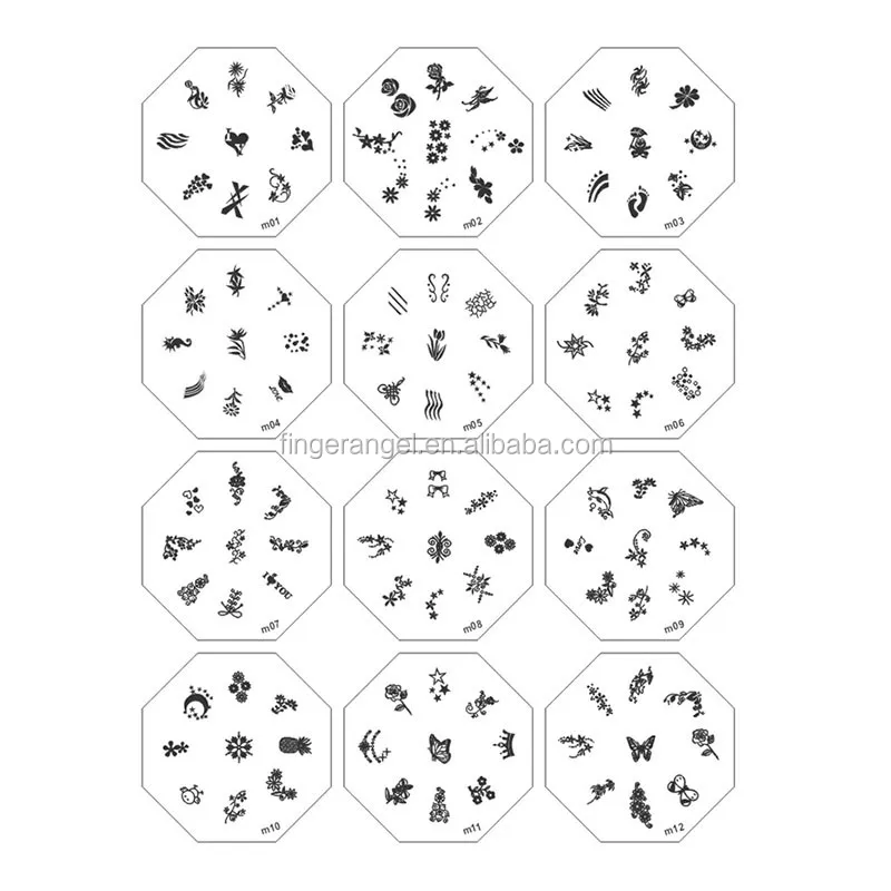 nail stamp stamping plate