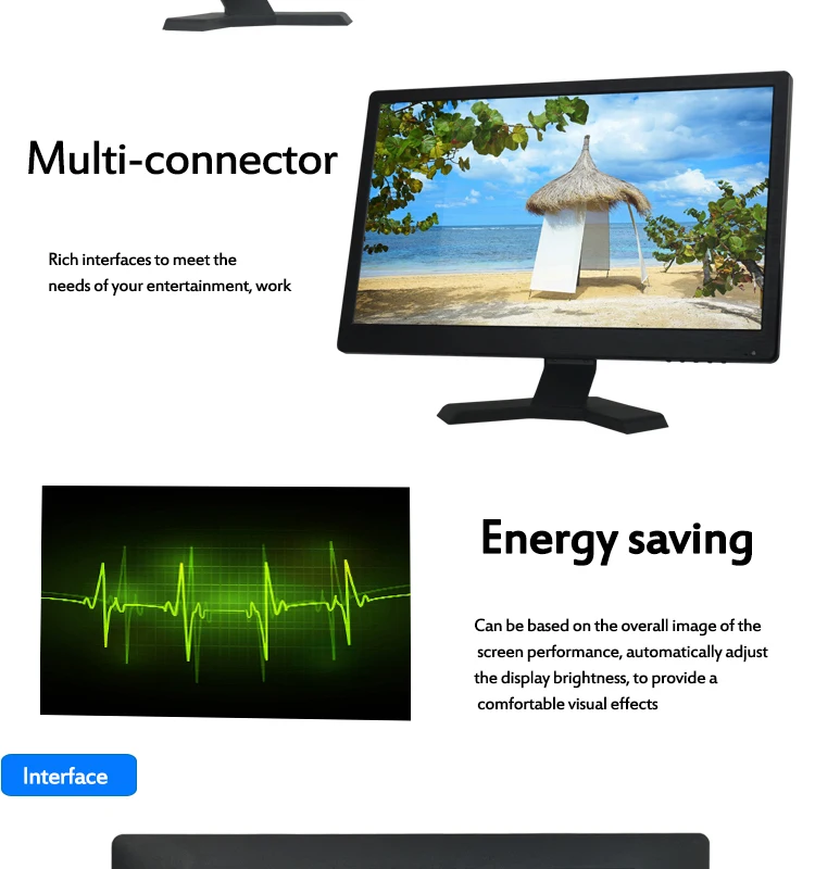 Oem Full Hd Widescreen 22 Inch Flat Screen Tft Led Hdmied Tv Monitor 21.5" 169 Lcd Tv Monitor