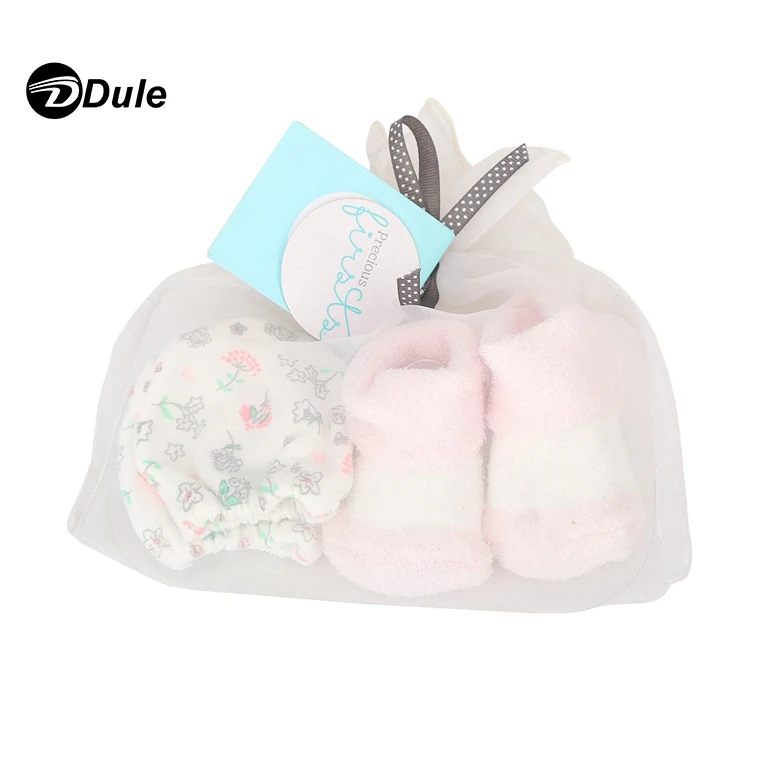 
201903 Newborn Baby Mittens Newborn Eco Friendly Organic Cotton Winter Baby Mitten Gloves and socks set 