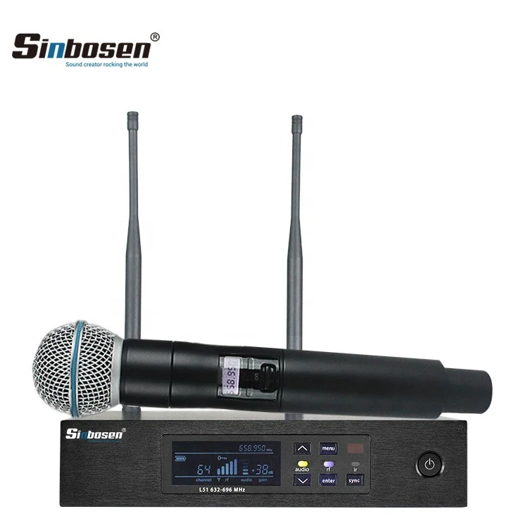 

Sinbosen 640-660mhz MONO channel UHF Handheld wireless microphone for stage