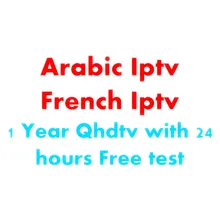 1 Year Arabic French IPTV Qhdtv Account Canal Sky IT DE UK Sports 600Live Channels Arabic French Africa 3RCA Cable Free Shipping