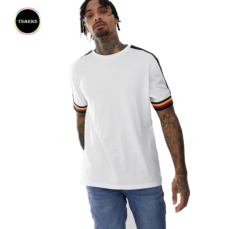 

Urban clothing mens relaxed contrast shoulder t-shirt