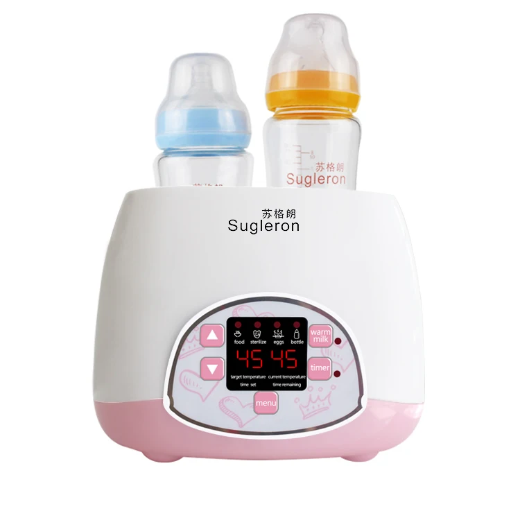 

Electric Heater digital show temperature breastfeeding bottle warmer, Pink