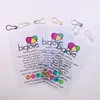 Custom product printing fabric hang tags , factory design plastic PVC hangtag clear frosted Price Tag