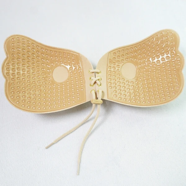 

Adhesive Invisible Nude Insert Silicone Bra, As per pantone