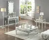 new arrive High quality antique modern silver mirrored coffee table