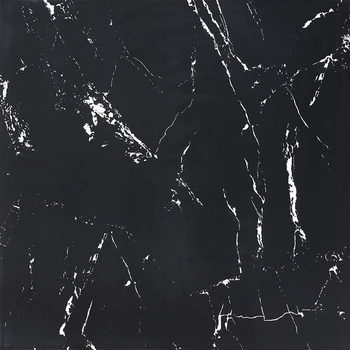 Black Ceramic Tile Glazed Polished Porcelain Black Floor 