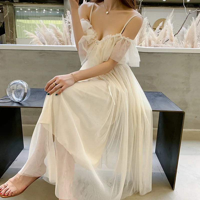 

2019 ruffle white women wedding dress off-shoulder lady dress
