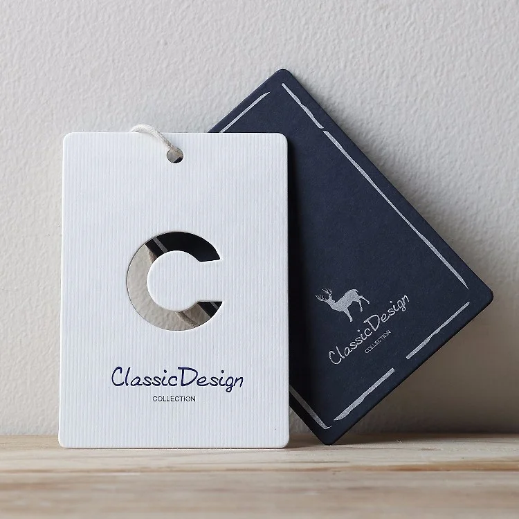 

2019 custom hign quality clothing hang tag /swing tag, Pantone