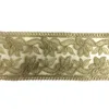 high quality gold organza embroidered decorative lace trim