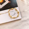 2019 European and American fashion personalized golden shell bracelet seaside wind simple bracelet