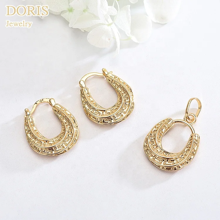

Dubai 24K Gold Plated Jewelry Bohemian Earrings Sets For Woman