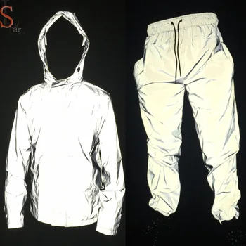 reflective mens tracksuit