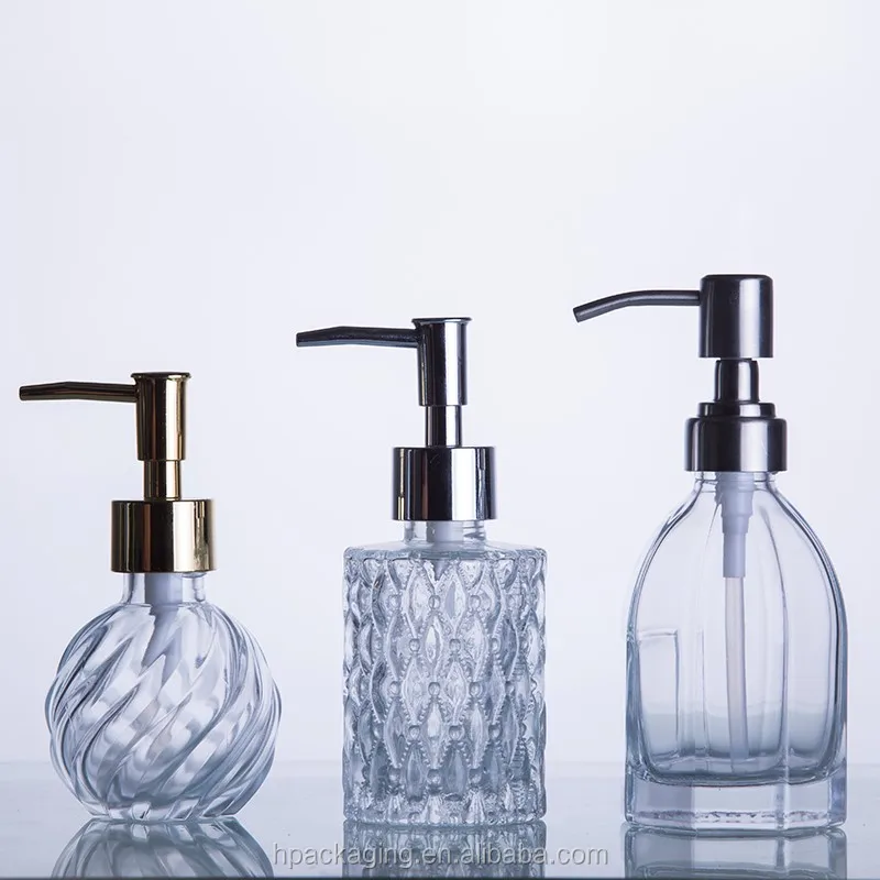 Dispensador De Jabón Líquido Para Manos,Botella De Cristal Vacía De