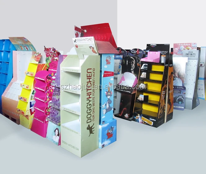 Pos Carton Display Furniture,Retail Store Fold-able Cardboard Display