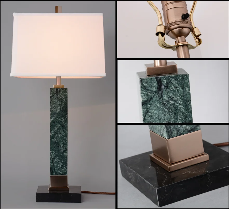 Marble table lamps for hotel