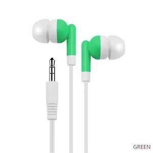 Wholesale Low Price Colorful Promotional 3.5mm In-ear Wired Headphones Earbuds Earpieces Cheapest Mobile Handsfree Earphone
