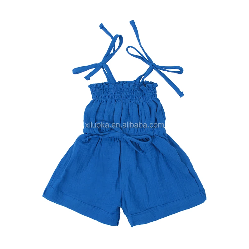 

High Quality Baby Boutique Clothing Shorts Romper Infant Strap Girls Jumpsuit, Picture