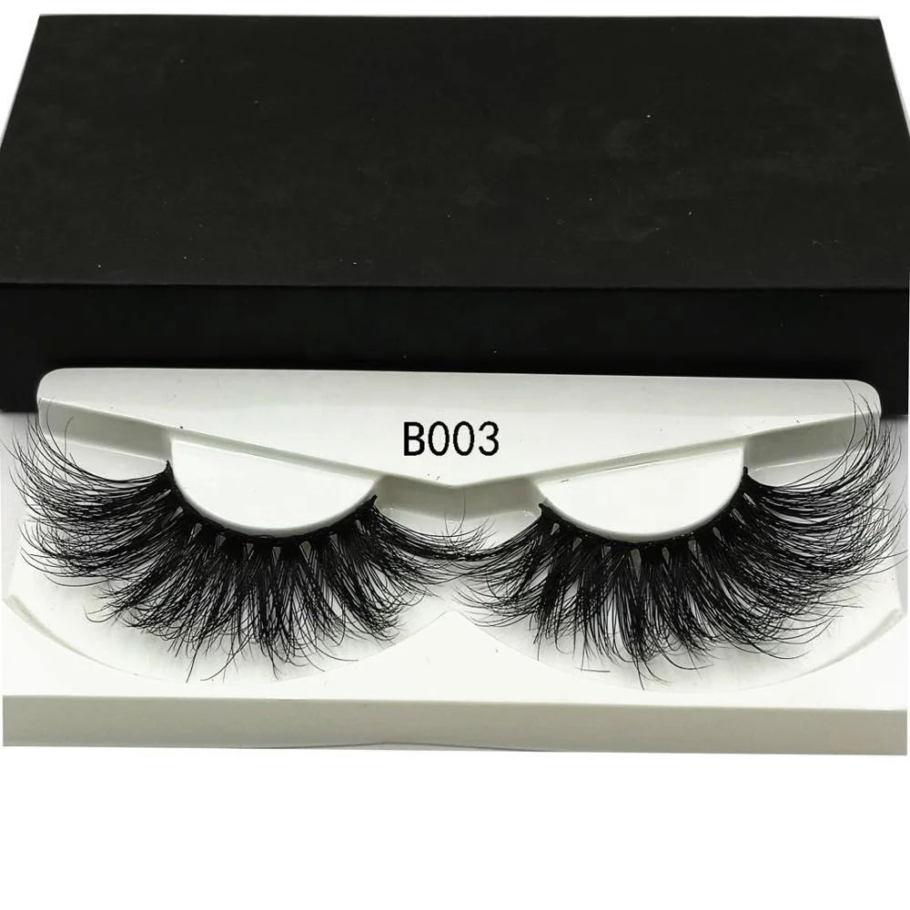 

2019 New Design Private Label 3D Mink Eyelashes Natural 25mm Lashes, N/a