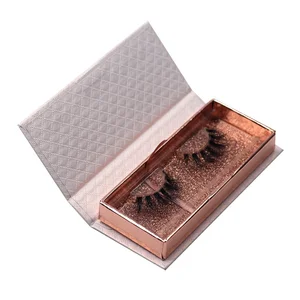 Wholesale False Eyelash Packaging Private Label Faux Mink 3D Silk Lash