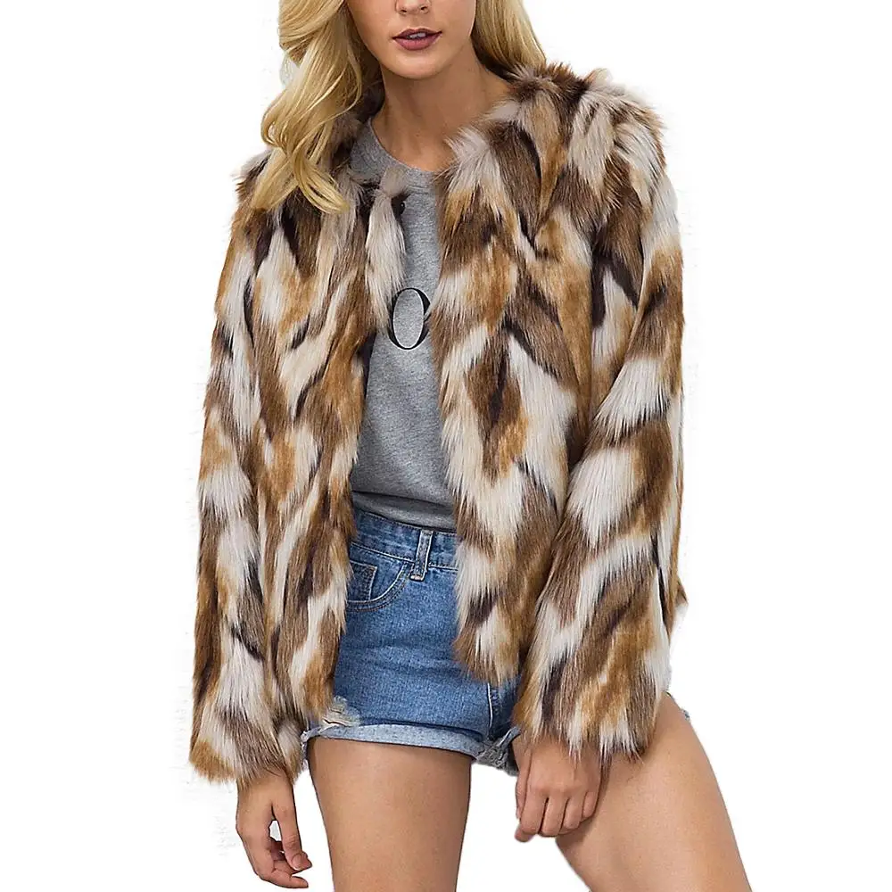 

Hot selling Fur Coats & Faux Fur Coats for Women fashion faux fur jacket