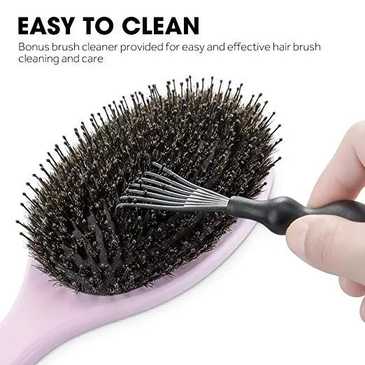 Best Boar And Nylon Bristle Hair Brush Set For Long,Thick,Curly,Dry