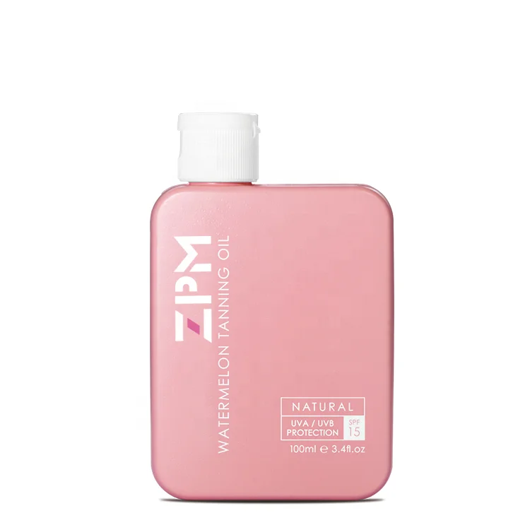 

ZPM OEM/ODM Private Label Amazon Hot Sale Summer Natural Shimmering Body Oil Sunless Watermelon Tanning Oil, Customized color