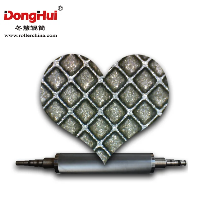 
A1807-1 Anilox Roller Laser engaved chrome or ceramic for offset & Flexo moban 