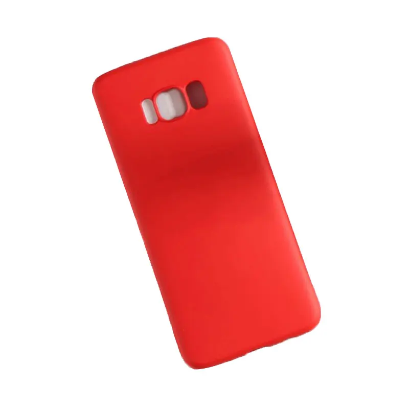 

Free Shipping Mobile Accessories Strong Antifouling Cover Phone Case Silicone Case for Smart Phone for Samsung Galaxy S8 Plus, Red